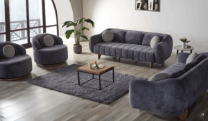 Salon SNOWY – Set 3+3+1 (Livraison et Montage Inclus)
