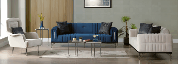 Salon ORLANDO - Set 3+3+1 (Livraison et Montage Inclus)
