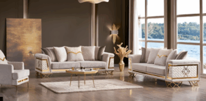 Salon SARAY - Set 3+3+1 (Livraison et Montage Inclus)