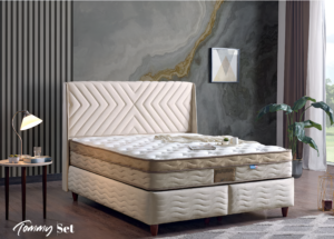 Tommy Set – Lit coffre capitonné design contemporain