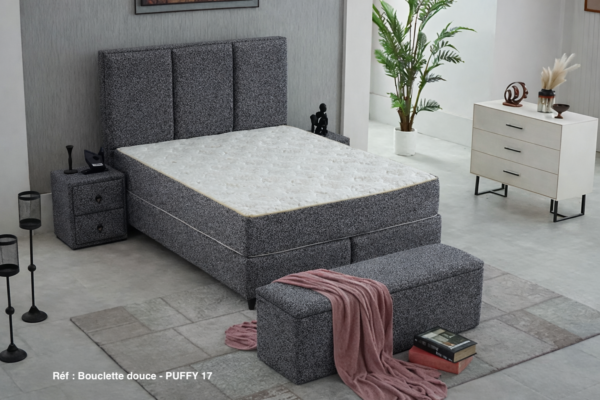 Lit Floransa coffre + matelas orthopédique