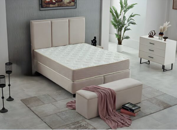 Lit Floransa coffre + matelas orthopédique