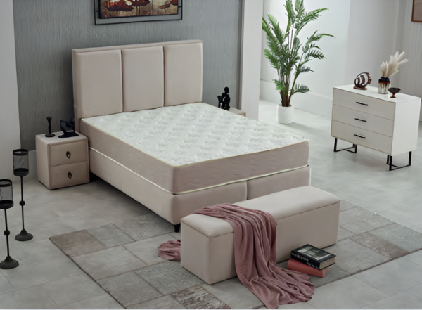 Lit Floransa coffre + matelas orthopédique