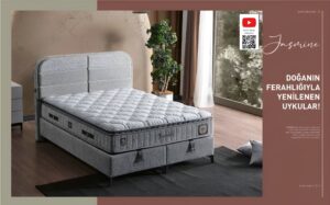 Lit JASMINE 160x200 avec matelas inclus